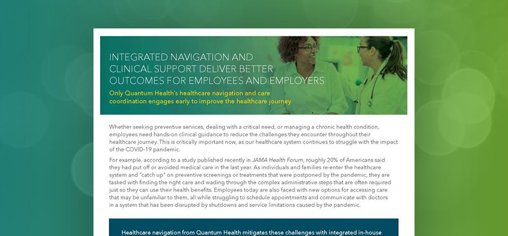 Integrated clinical support delivers better outcomes for employees and employers
