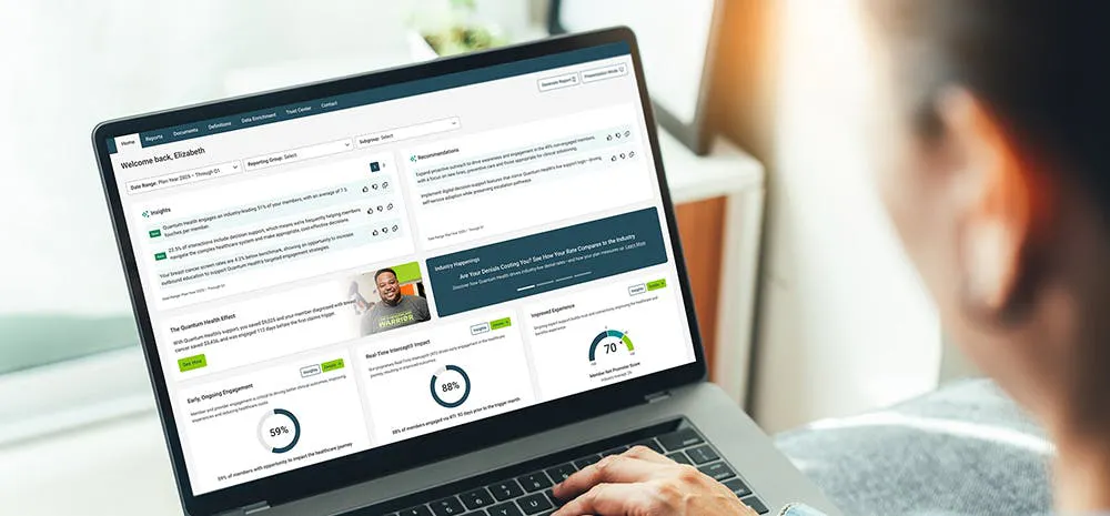 laptop screen with data