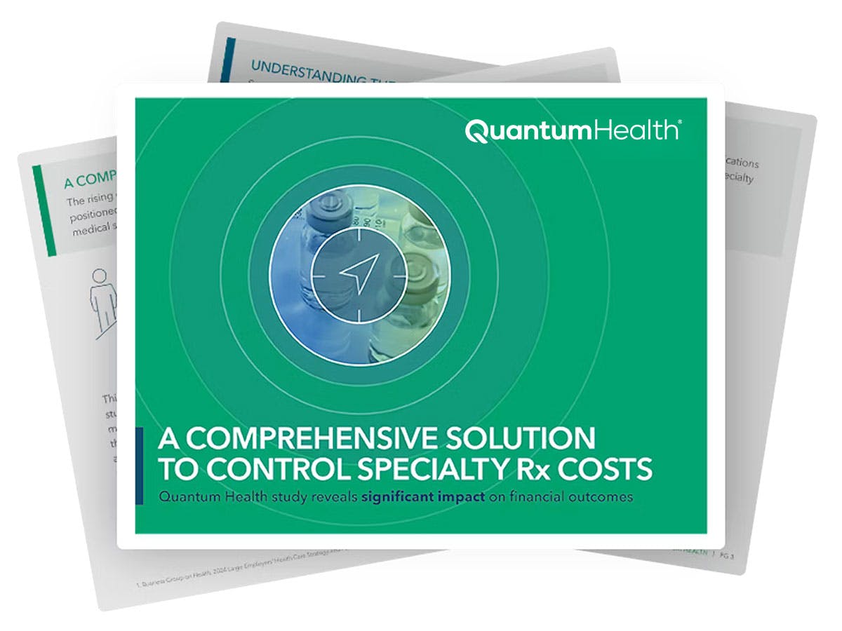 Comprehensive specialty Rx Costs guide cover