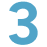 The number 3