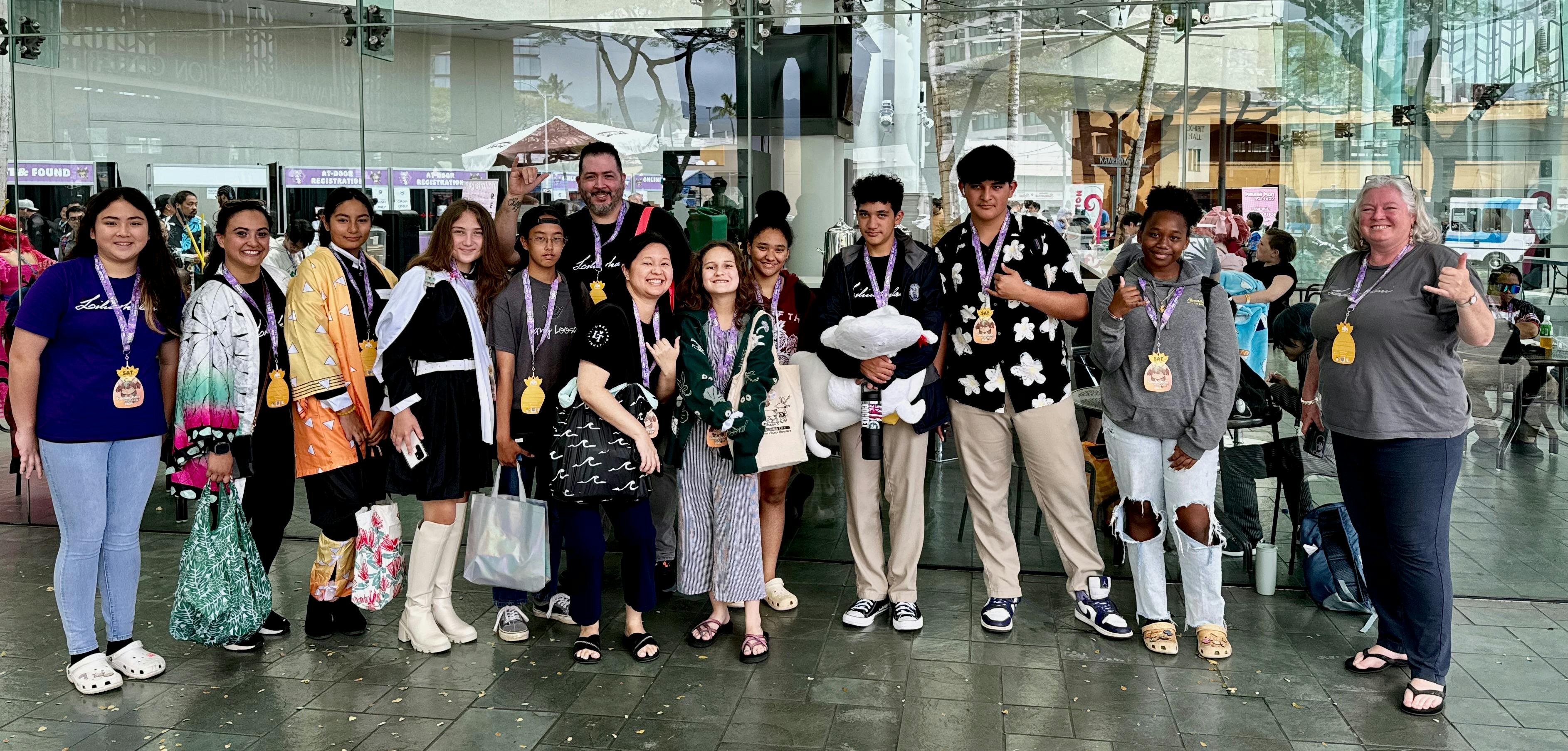 Nā Makakū participants at the Kawaii Kon conference in March 2024