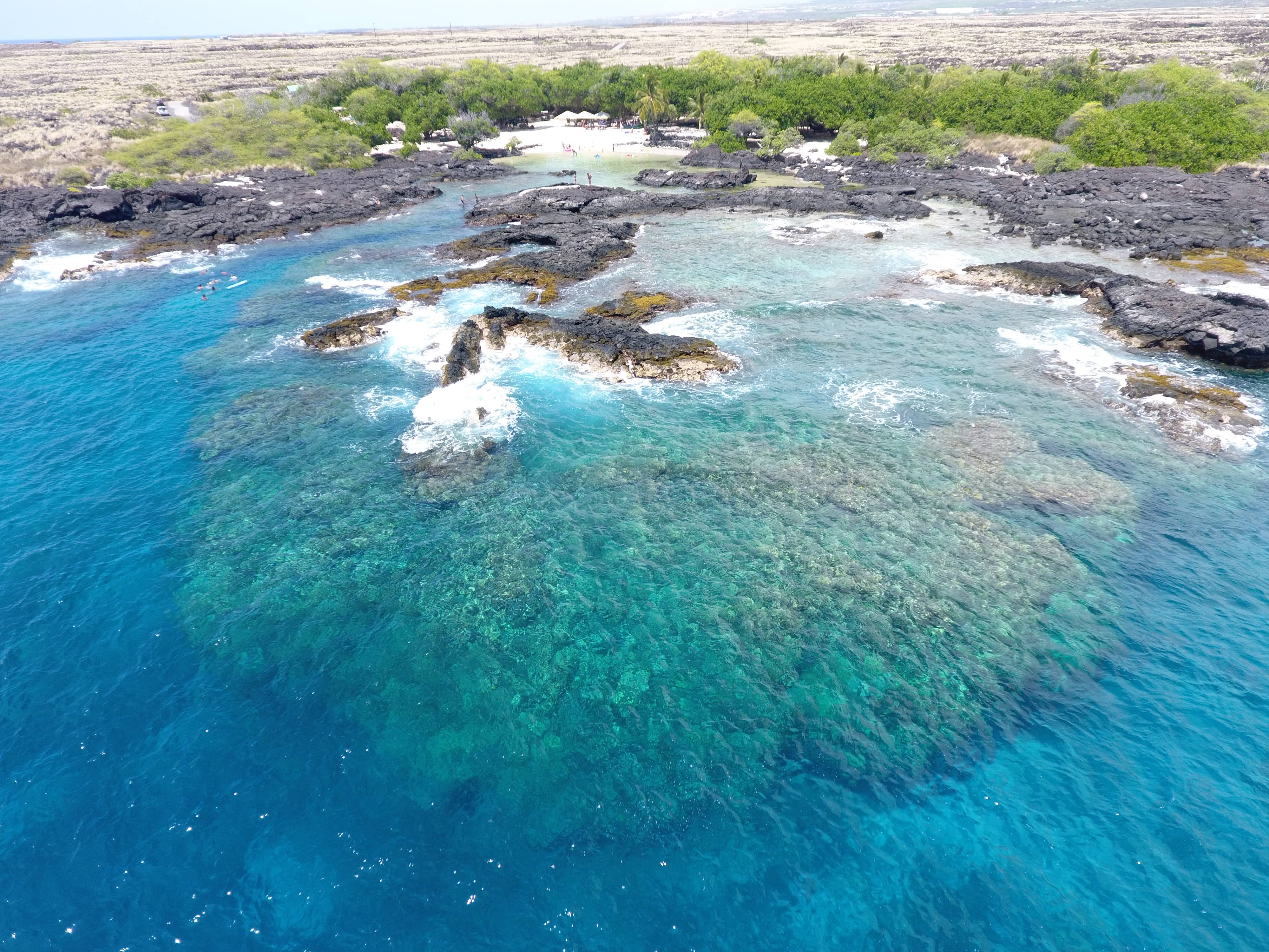 Makai Keahoulu blue ocean and shoreline