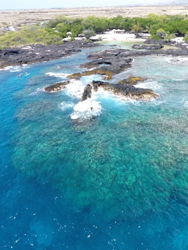 Makai Keahoulu blue ocean and shoreline