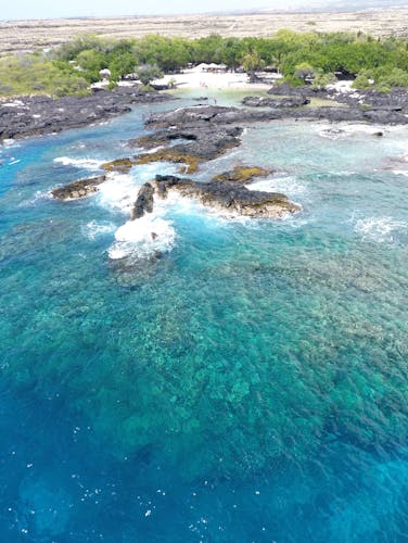 Makai Keahoulu blue ocean and shoreline