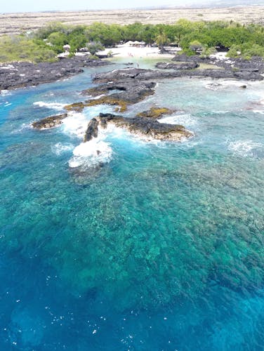 Makai Keahoulu blue ocean and shoreline