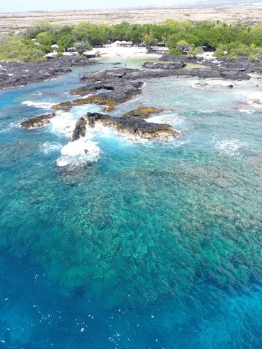 Makai Keahoulu blue ocean and shoreline