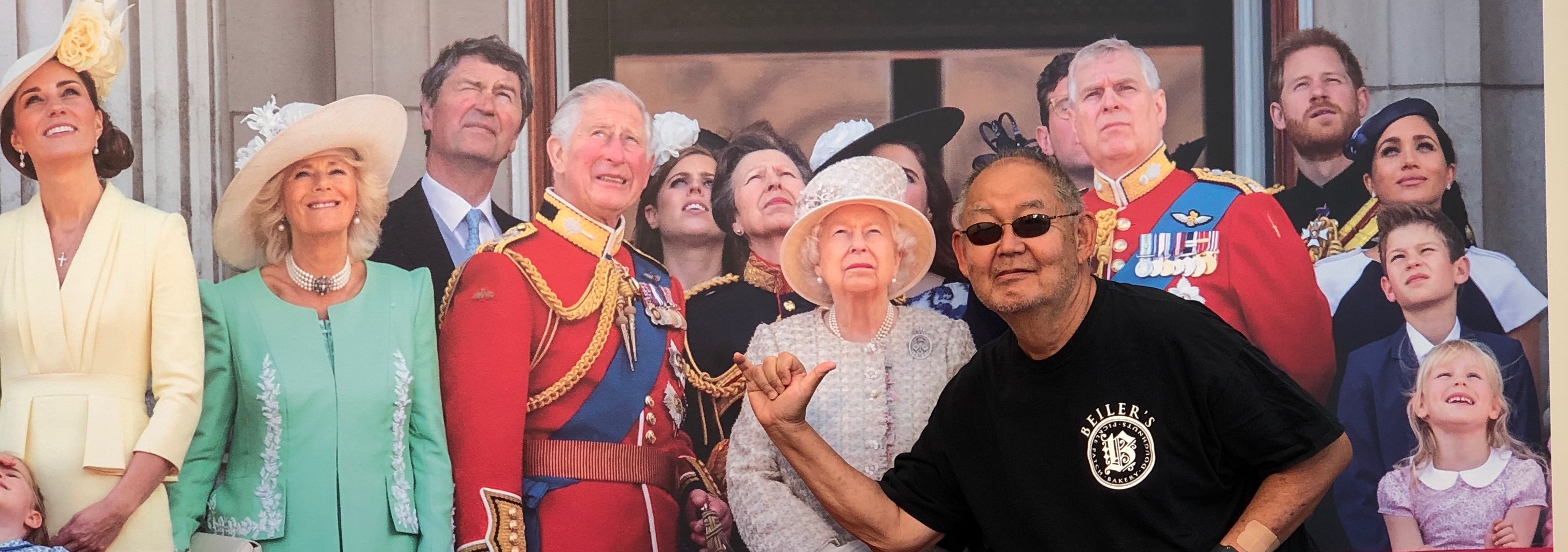Robert with the Royal family