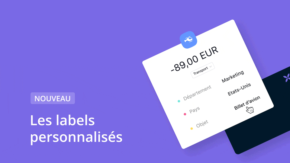 Labels personnalisés Qonto