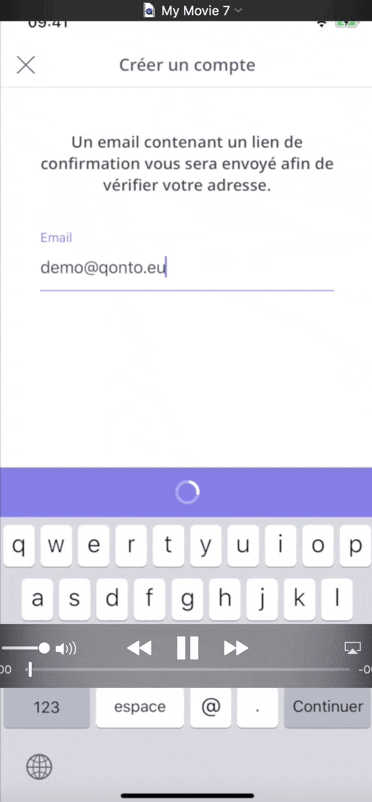 Ouverture de compte Qonto sur mobile