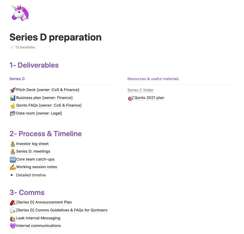 Series D - Preparation