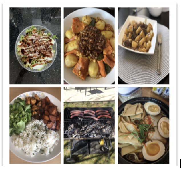 Concurso de comidas al mediodía