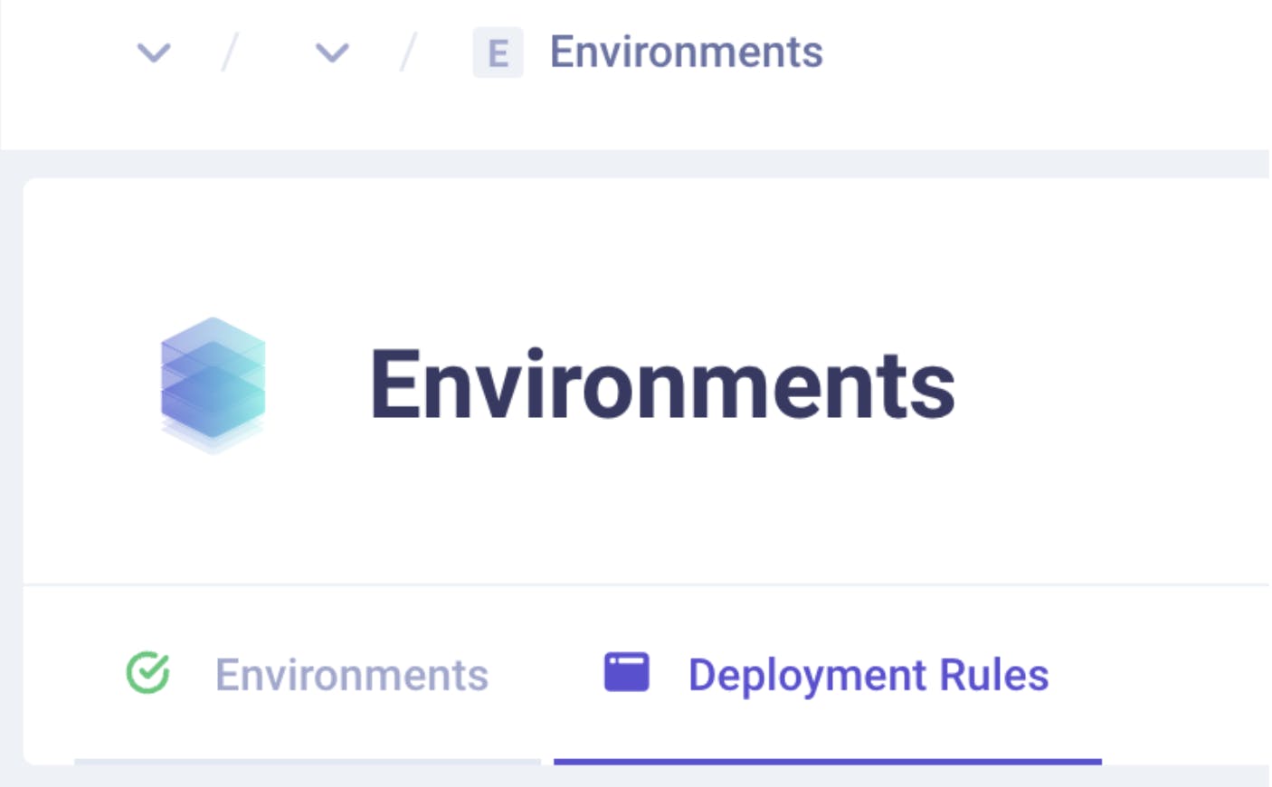 Deployment rules tab