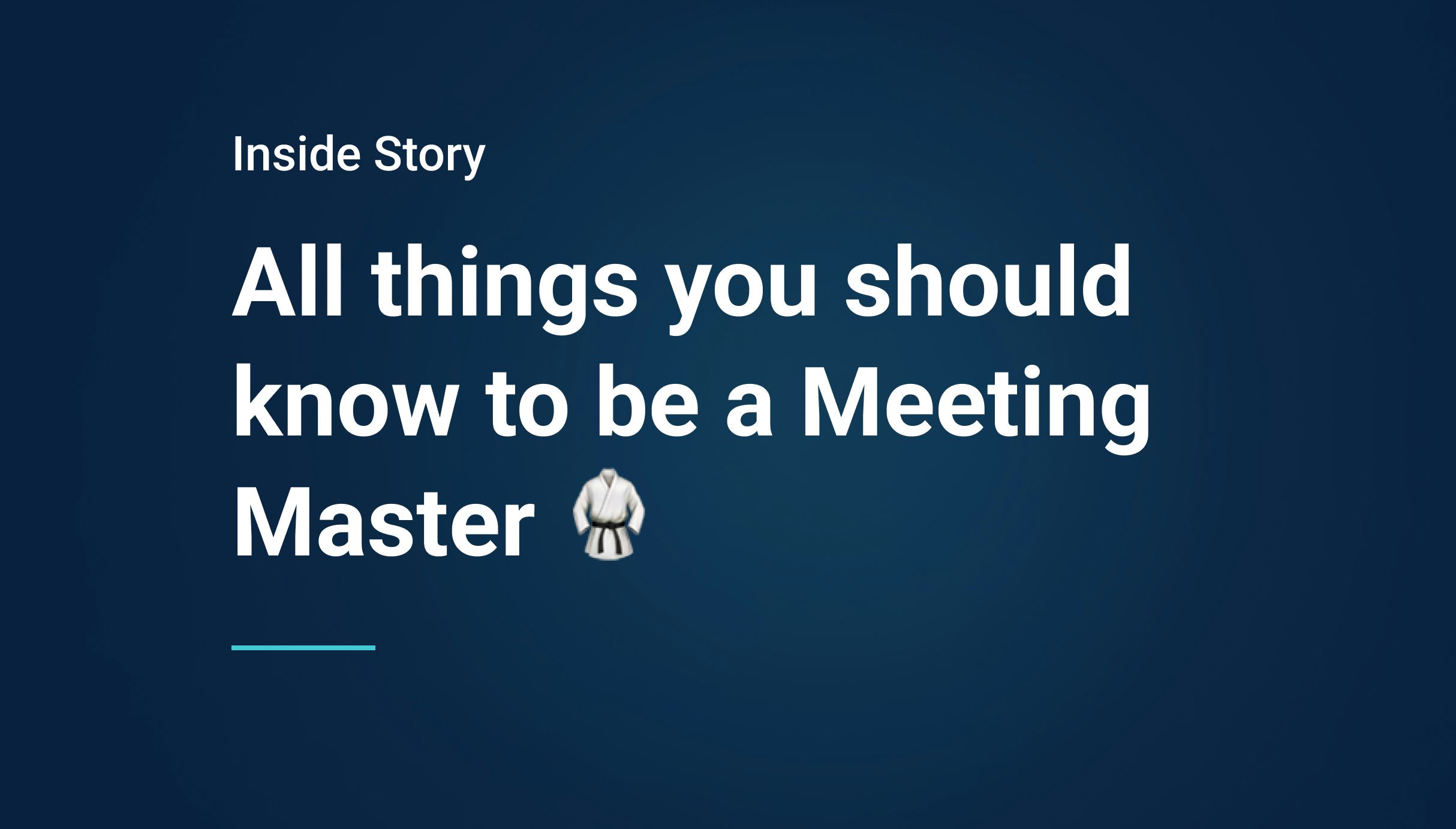 All things you should know to be a Meeting Master - Qovery