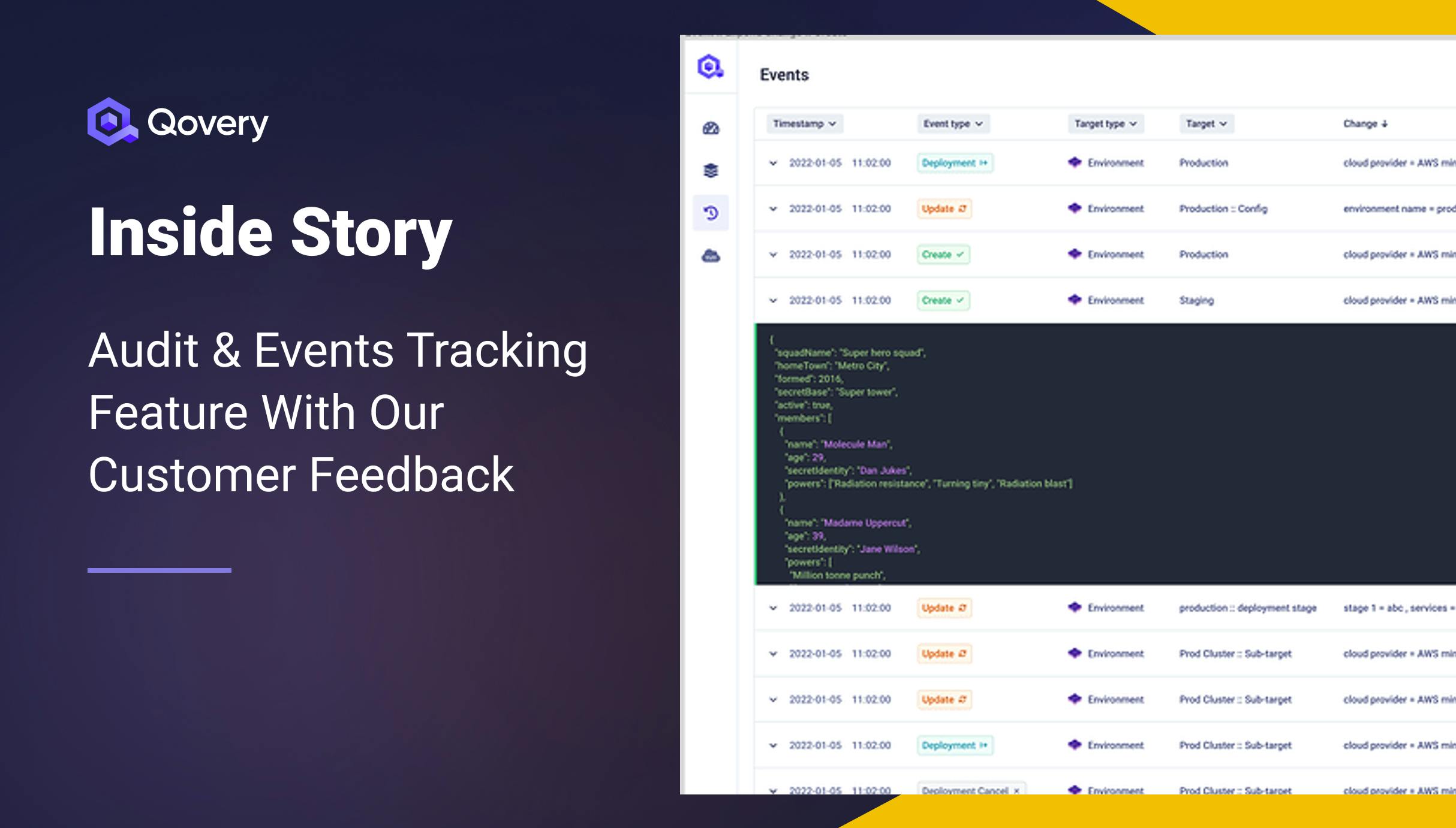 Inside Story: Audit & Events Tracking Feature With Our Customer Feedback - Qovery