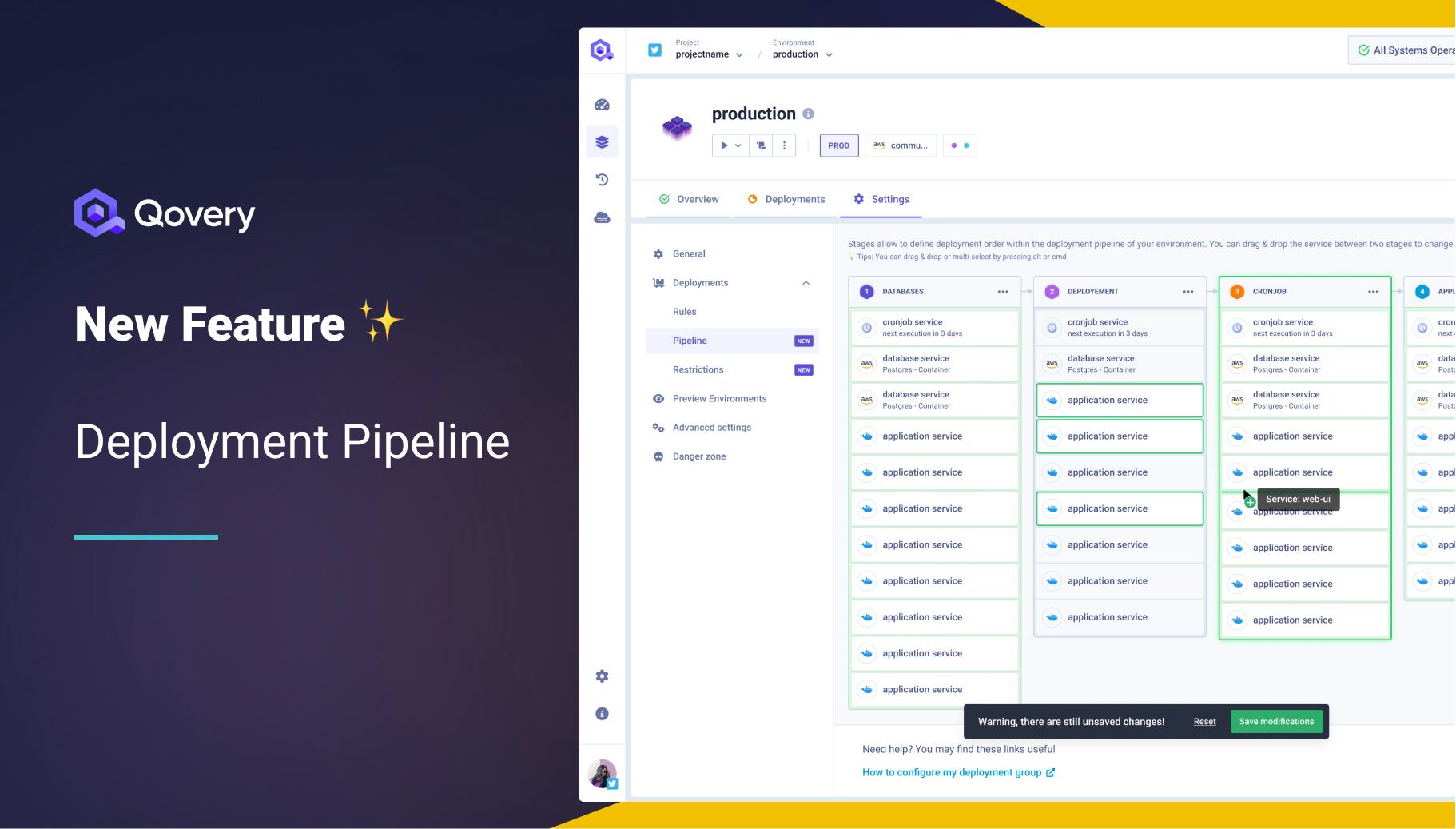 New Feature: Deployment Pipeline - Qovery