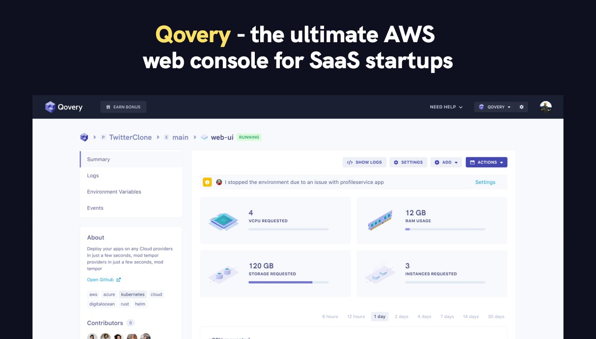 Qovery - the ultimate AWS web console for SaaS startups - Qovery