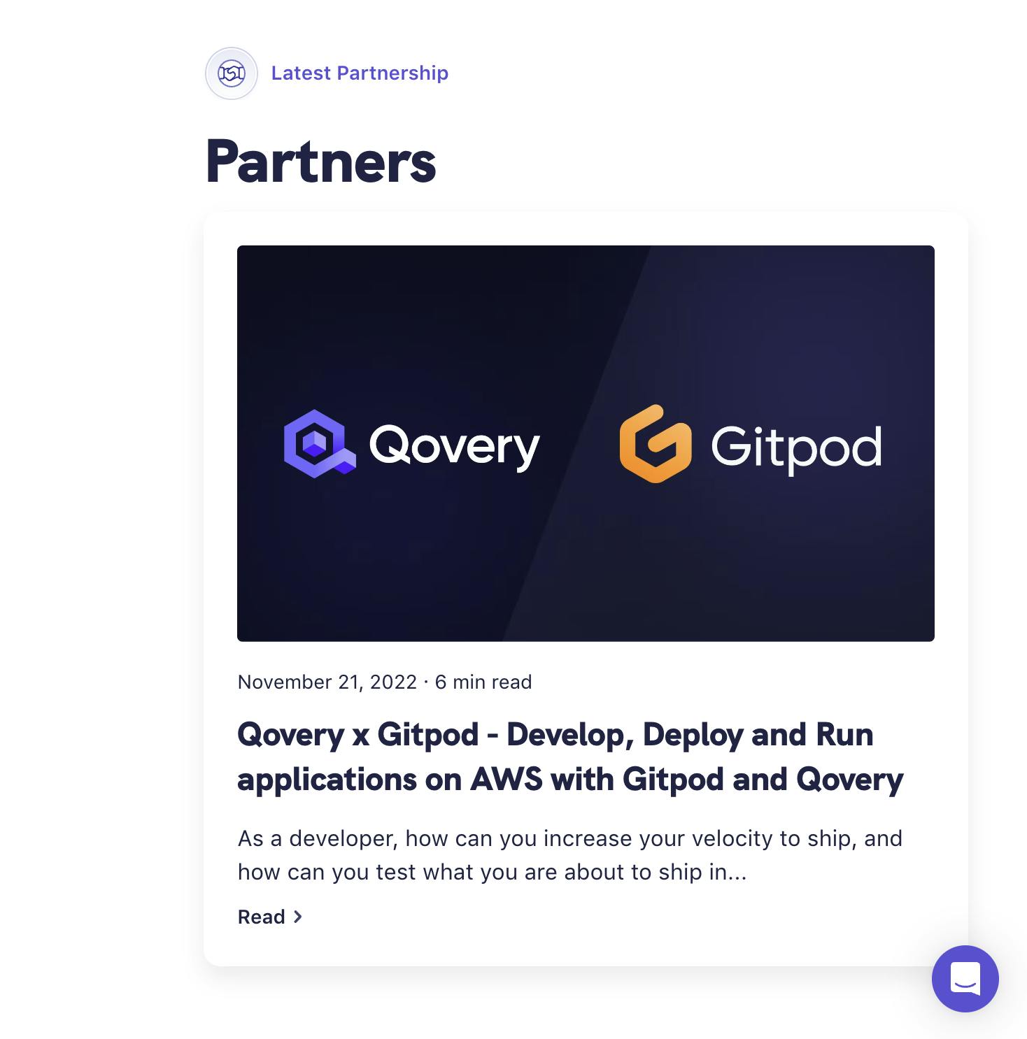 New View of Partnerships