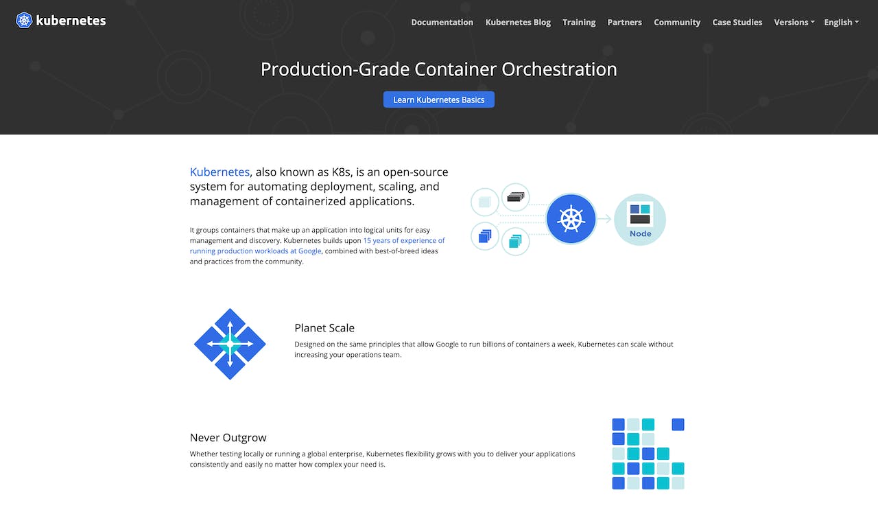 Kubernetes Landing Page