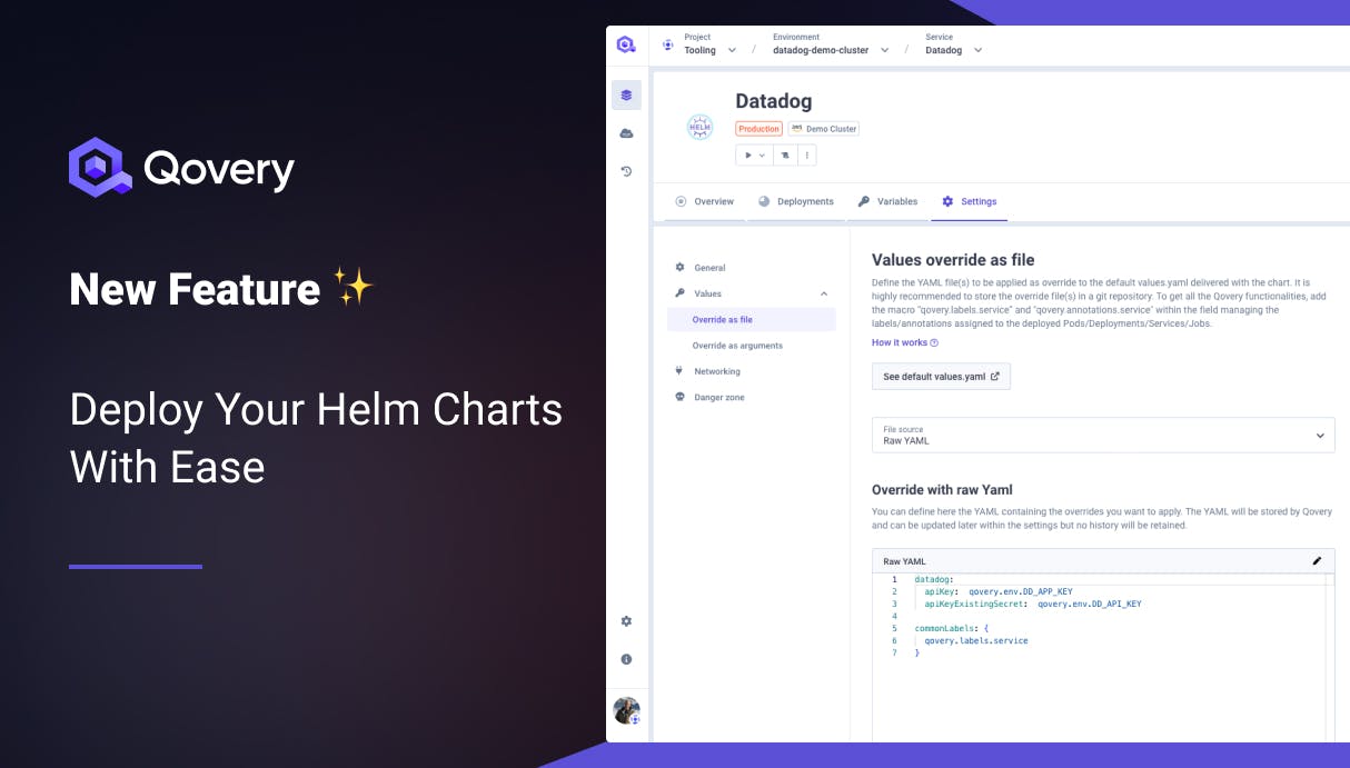 New Feature: Deploy Your Helm Charts With Ease - Qovery