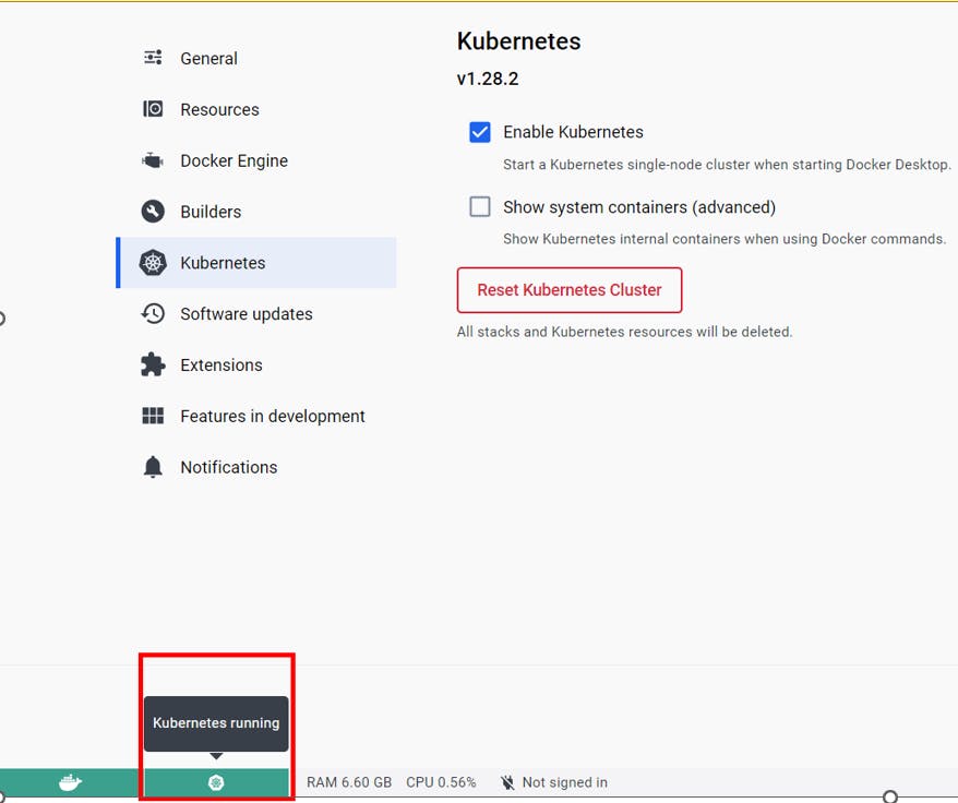 Successful Kubernetes setup 