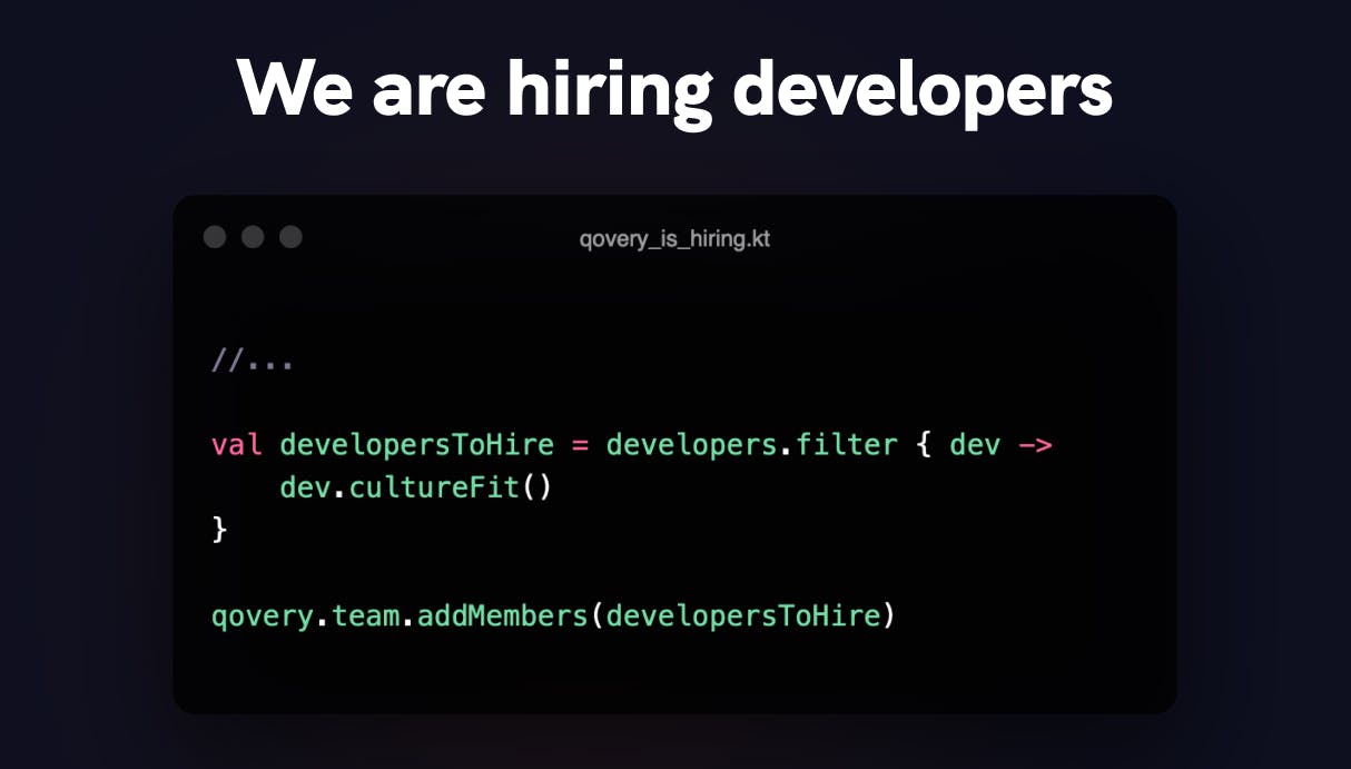 We are hiring talented developers - Qovery
