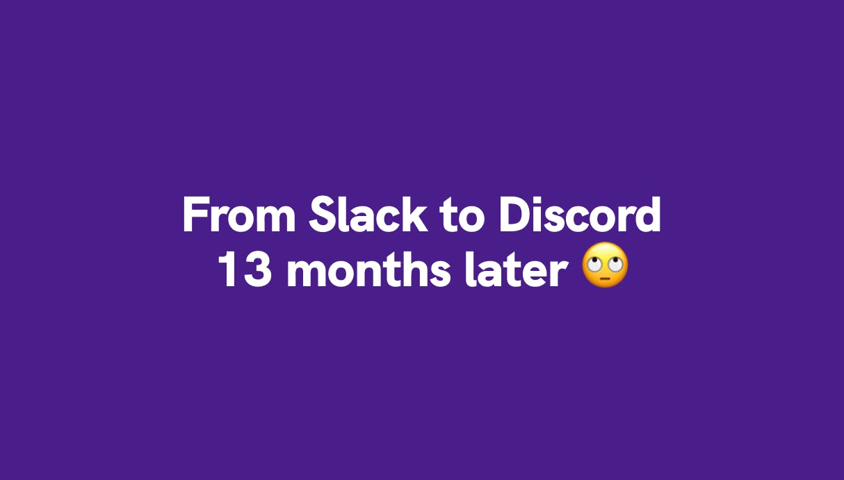 Feedback - From Slack to Discord - 13 months later - Qovery