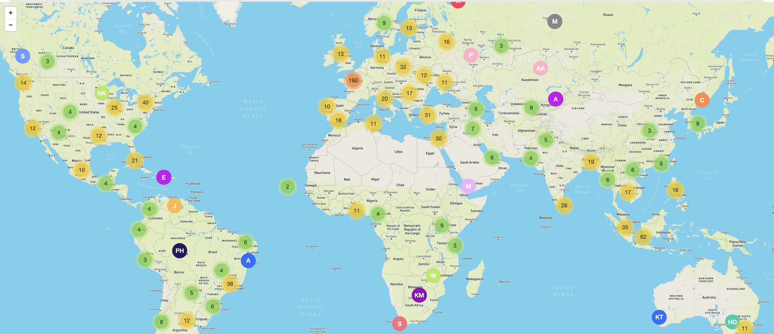15237 developers from more than 100 countries use Qovery at the end of 2021 - (Unfortunately, we can't see all of them on the map)