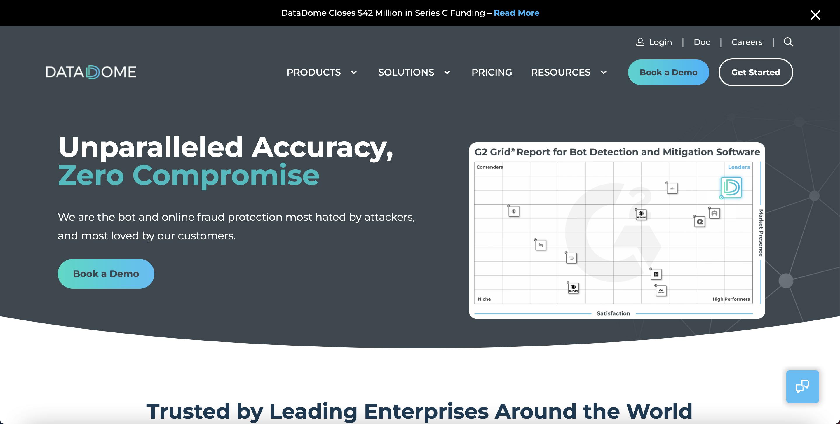 Datadome Landing Page