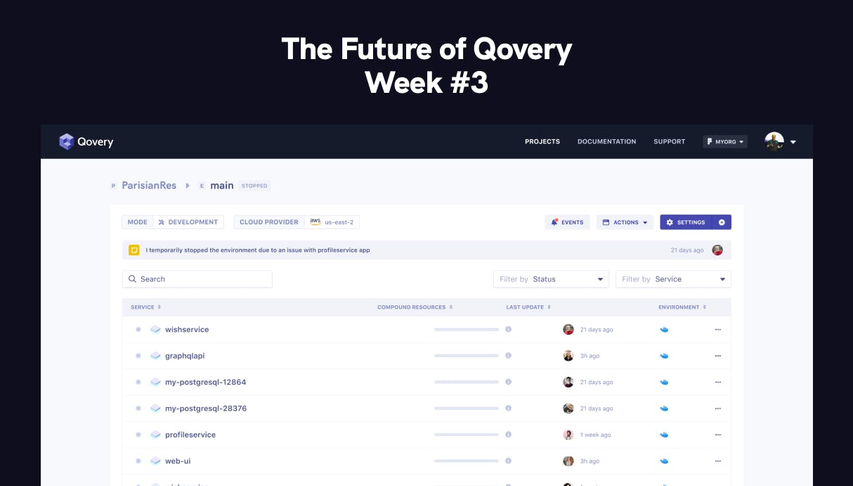 The Future of Qovery - Week #3 - Qovery
