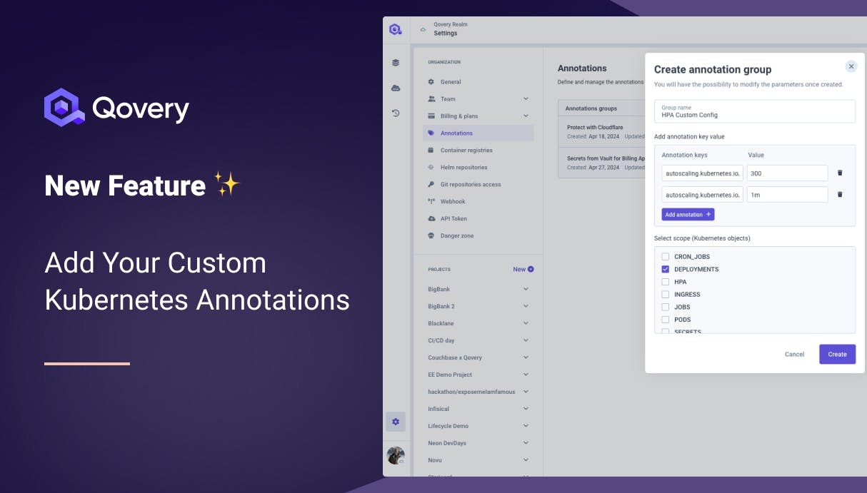 New Feature: Custom Kubernetes Annotations - Qovery