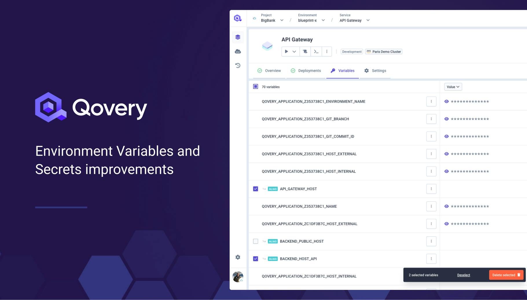 Improvement: Environment Variables and Secrets Management