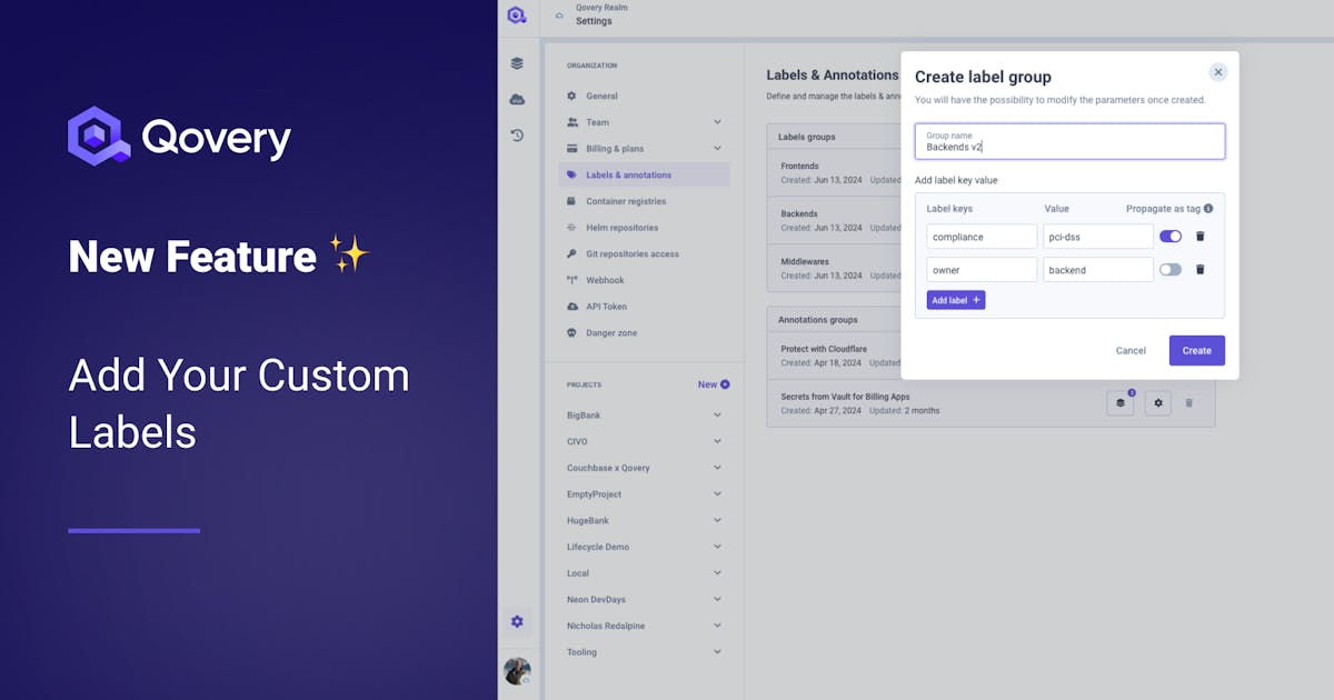 New Feature: Custom Labels