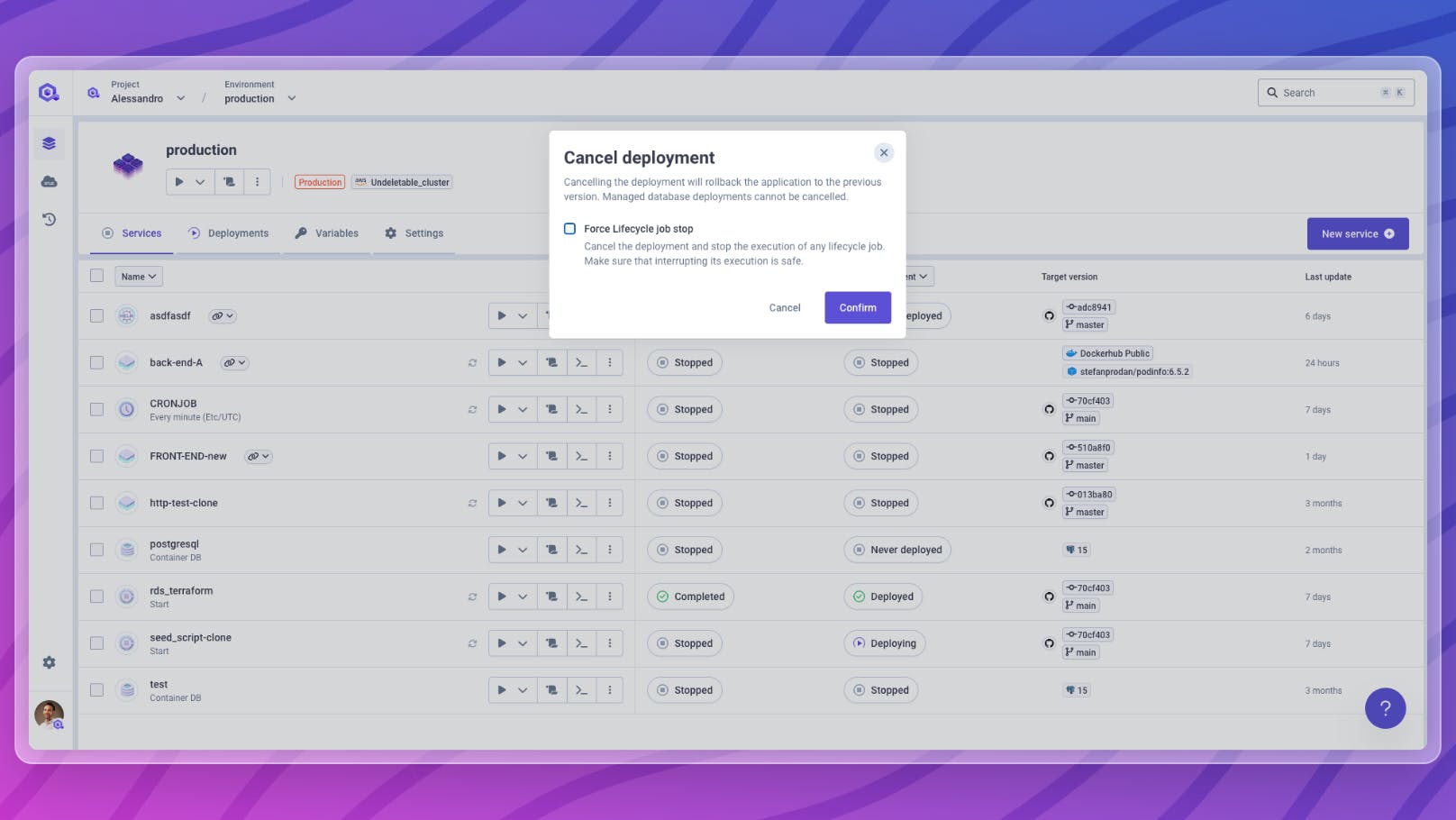 Cancel Lifecycle Job