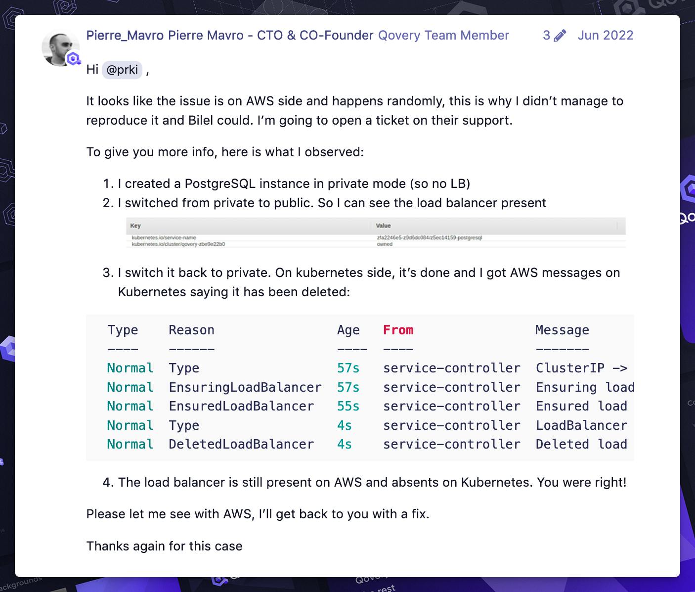 NLB deletion issue with Kubernetes