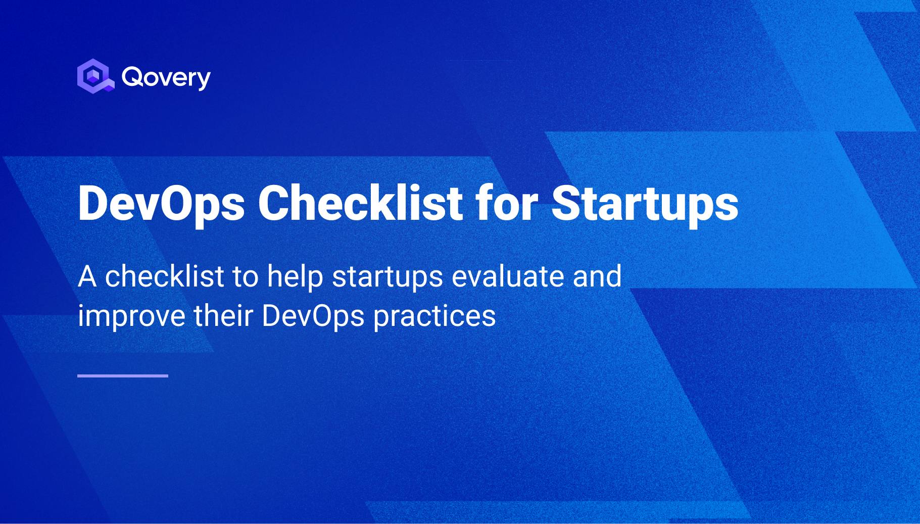 DevOps Checklist for Startups - Qovery