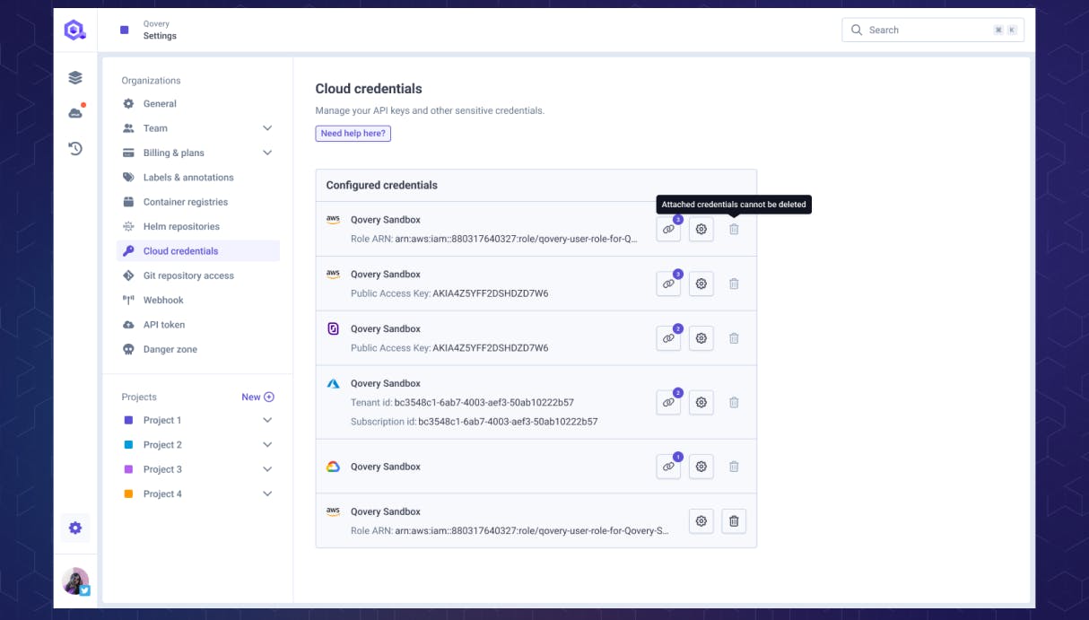 Cluster credentials management