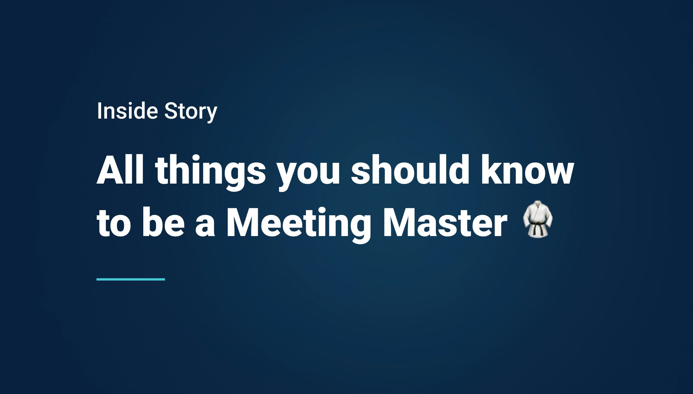 All things you should know to be a Meeting Master - Qovery
