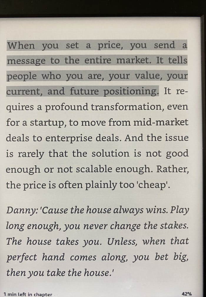 "When you set a price, you send a message to the entire market" - Caroline Franczia, Author of 'Popcorn for the New CEO'