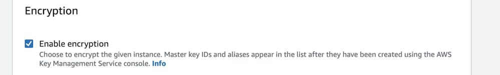 AWS RDS turn on data encryption