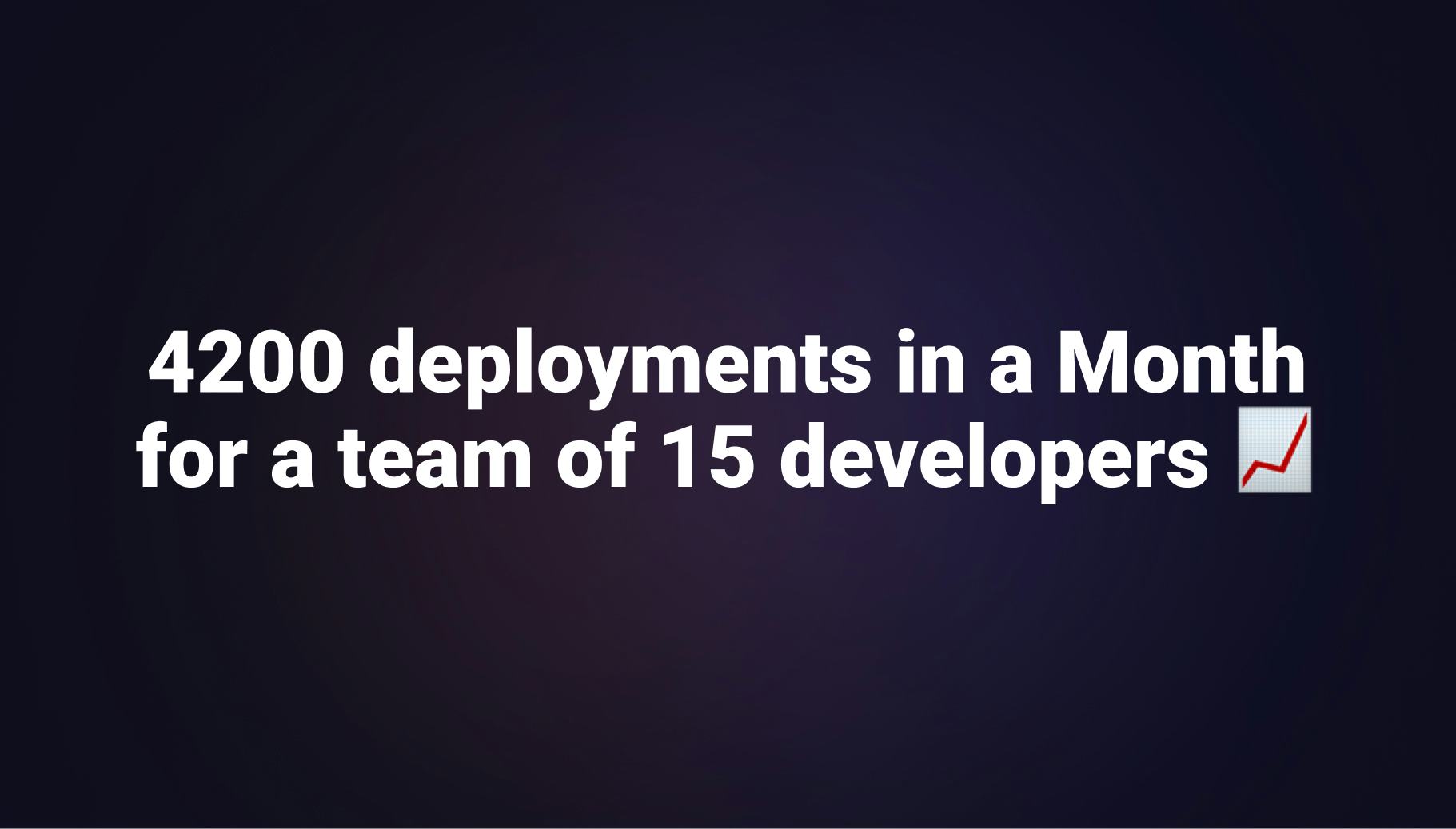 How a team of 15 developers deploys 4200 times per Month using the Preview Environments