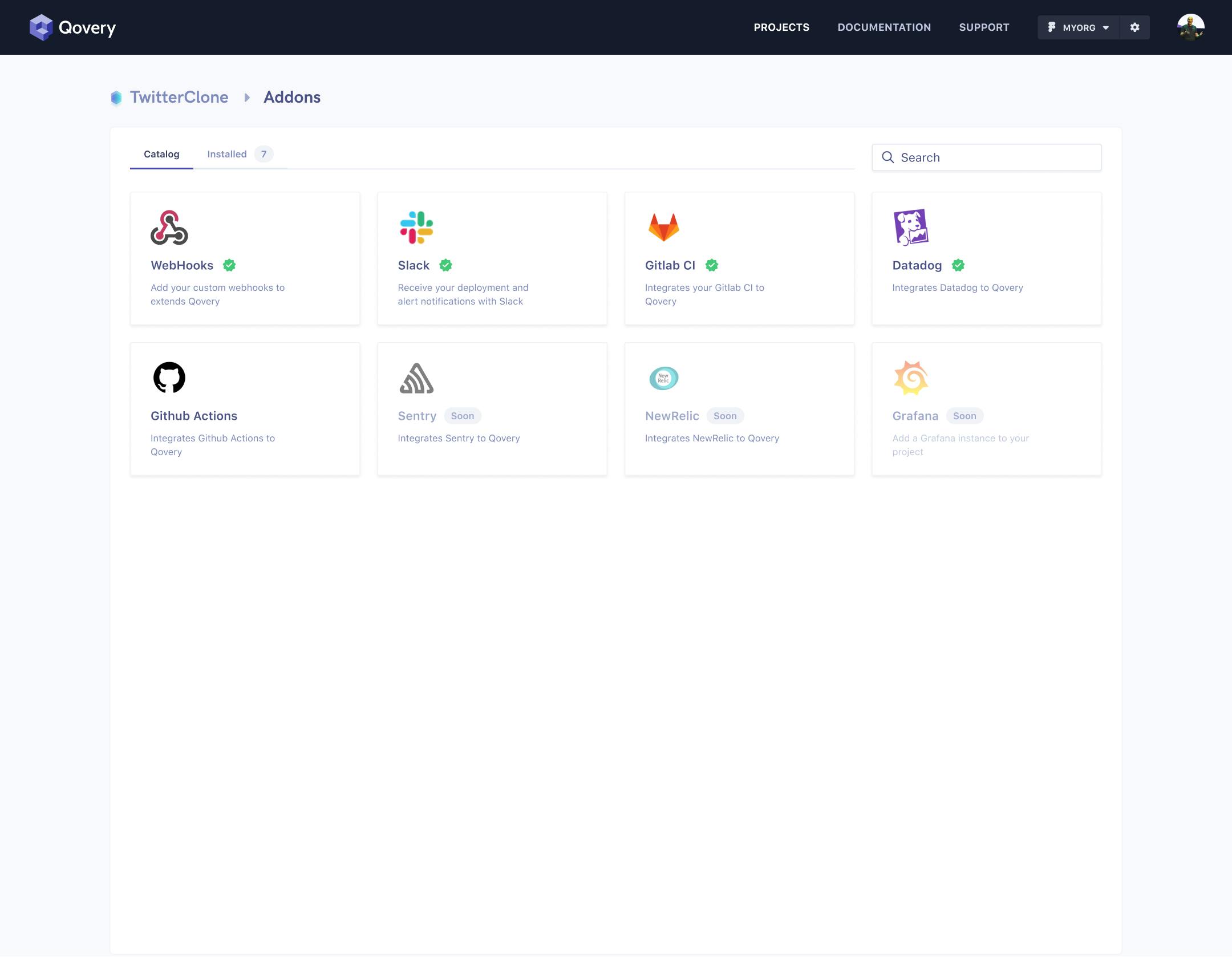 Extends Qovery Capabilities by using addons