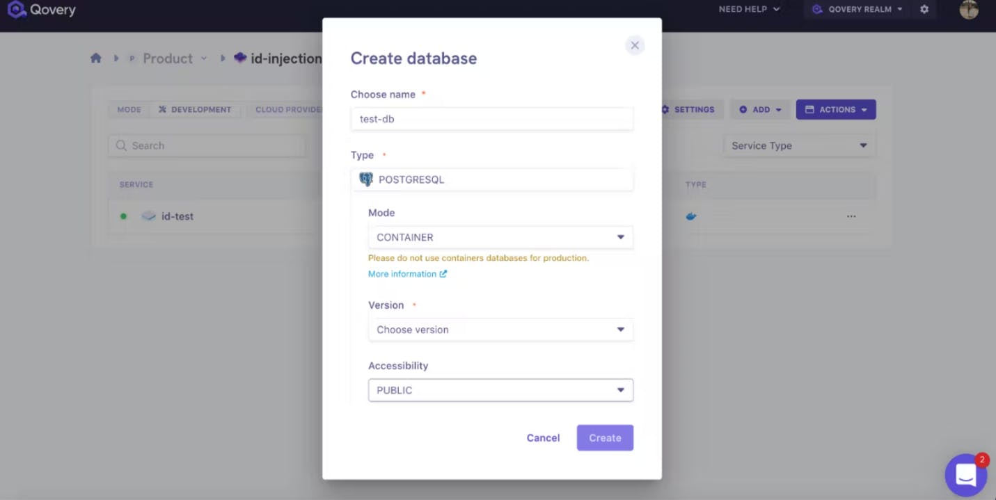 Panel with Database accessibility 