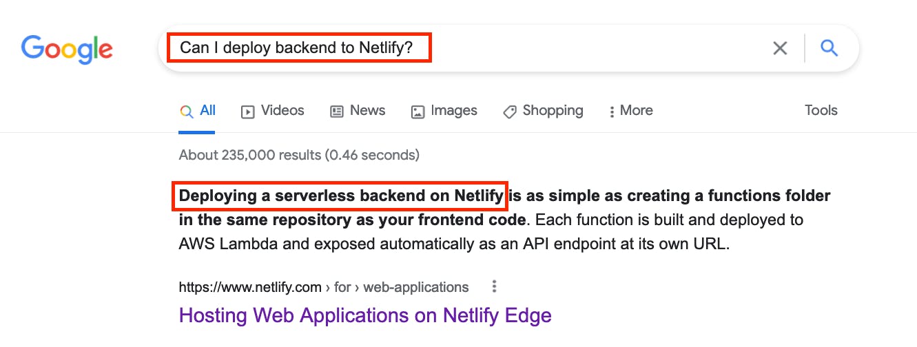 I want to deploy a BACKEND not a SERVERLESS BACKEND 🤦‍♂️ - Netlify does not support hosting BACKEND apps