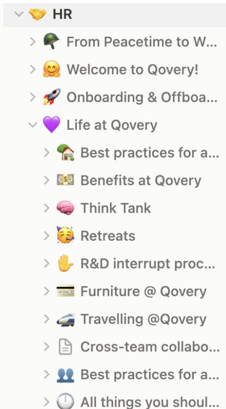 The Qovery's HR Notion Space