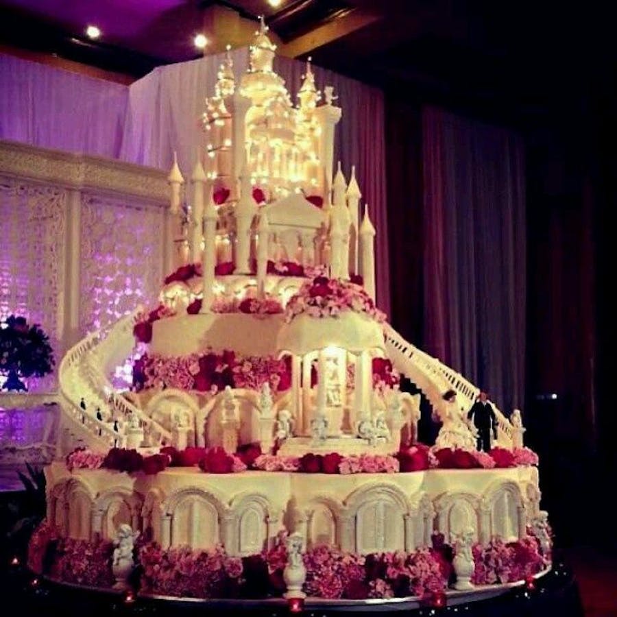 Castle cake for engagement party
