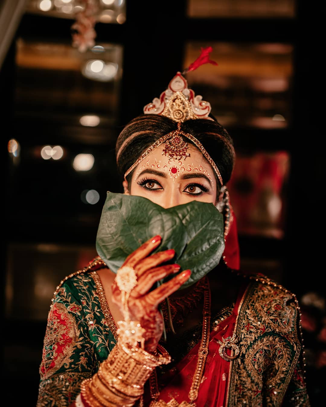 Bengali bridal outlet saree look