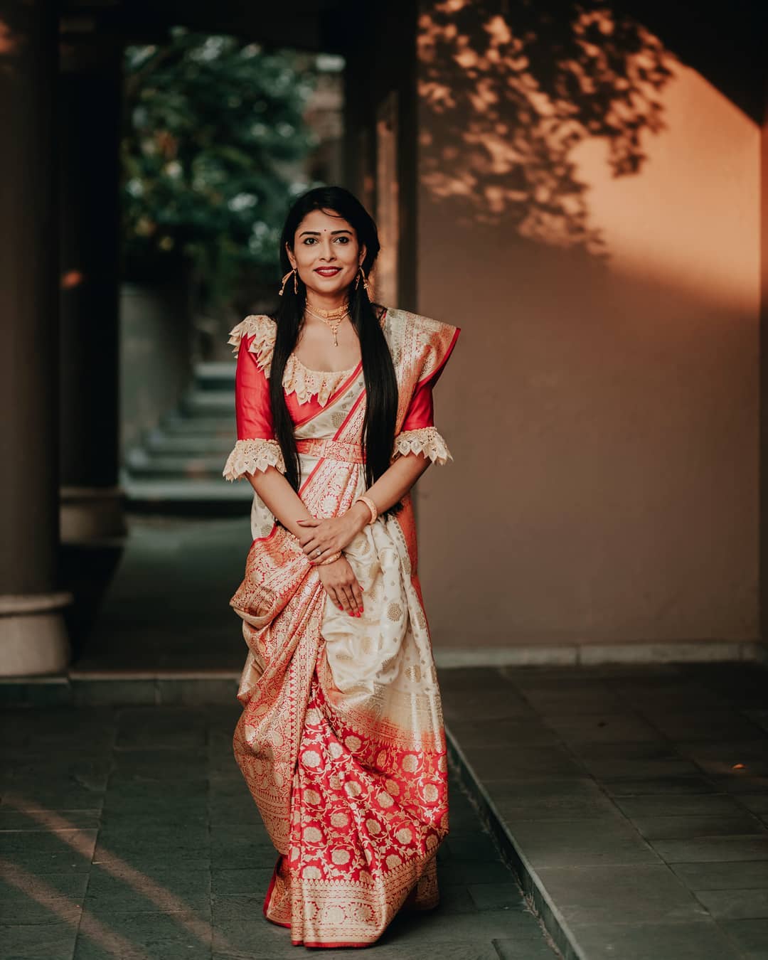 Bengali bridal hotsell saree look