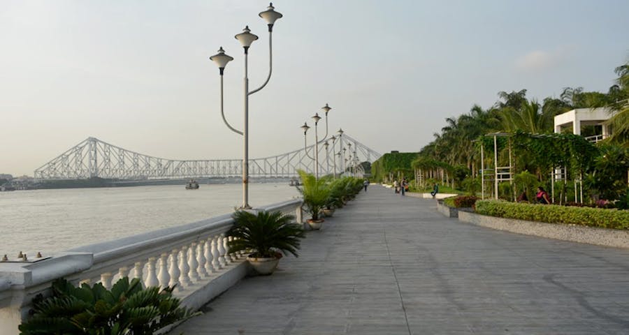 Howrah bridge view from Millennium park
