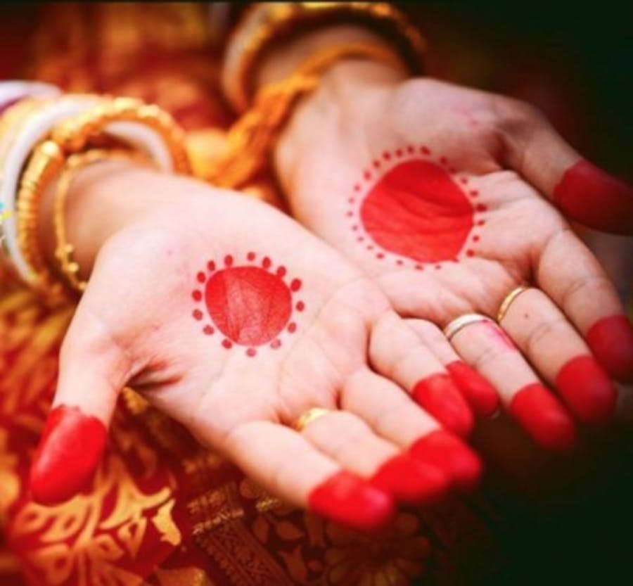 Alta mehndi design on hands