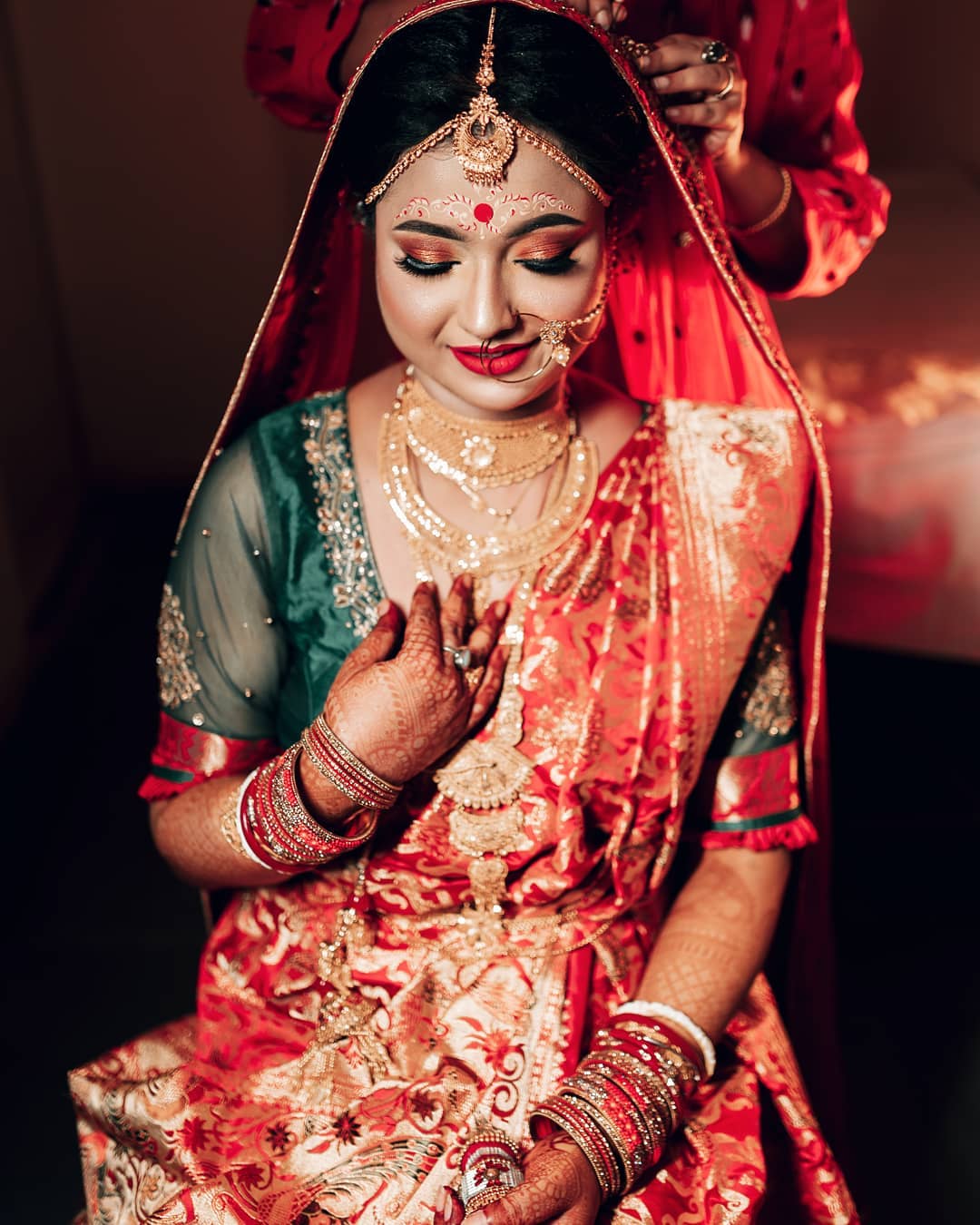 Bengali bride banarasi saree hotsell